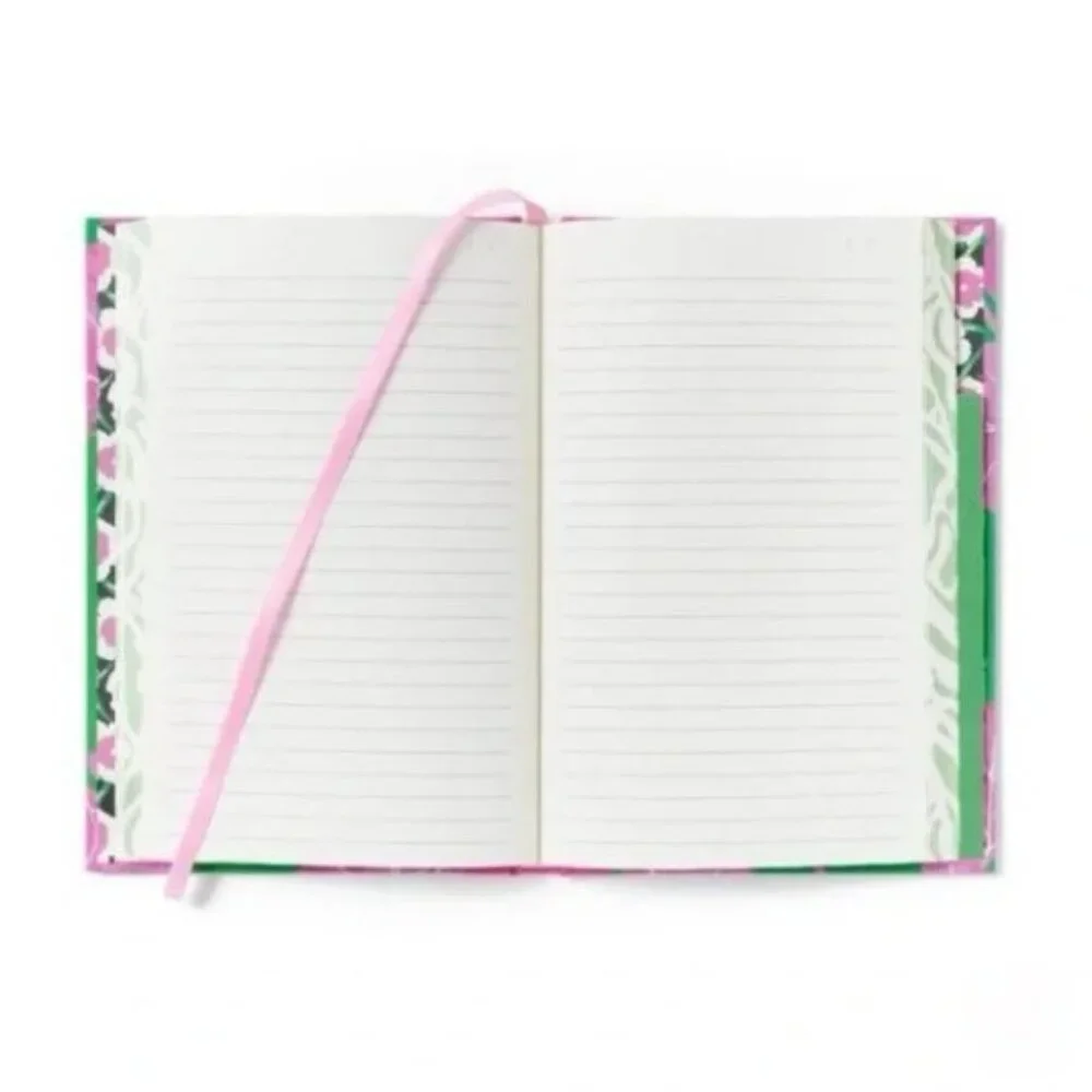 NWT Geranium Leaf Pink/Green Lined Journal - DVF for Target